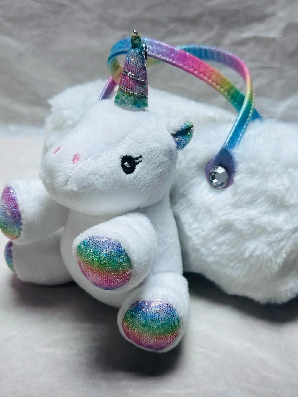 The Children’s Place Girls Unicorn Faux Fur Handbag